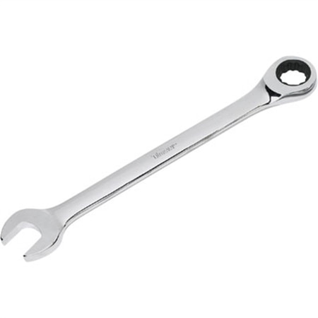 TITAN Combination Ratcheting Wrench, 21mm Ratcheting Box End and Standard Open End 12521